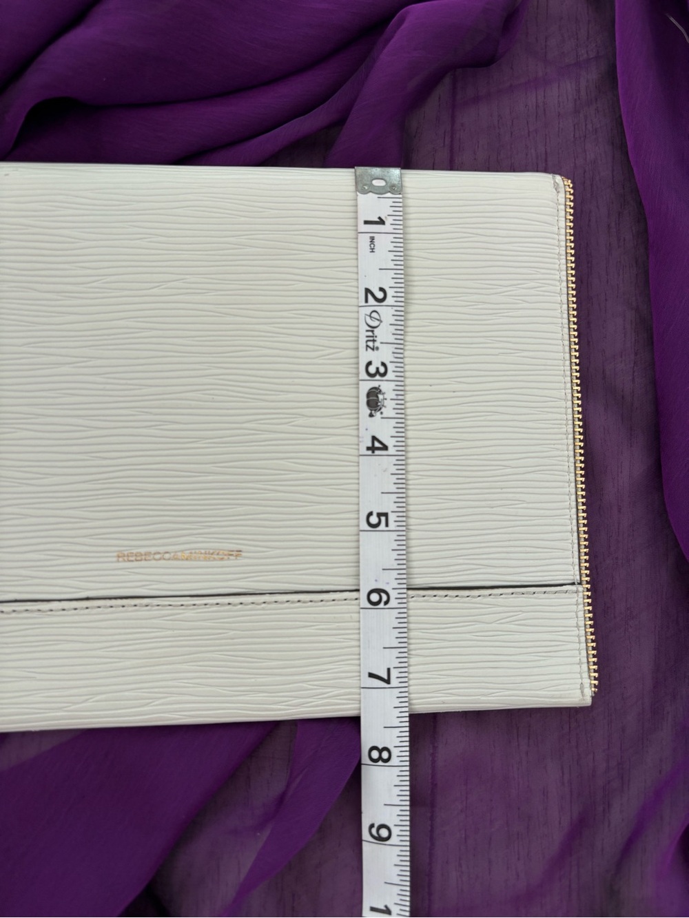 Rebecca Minkoff Leo envelope clutch with zipper detail. GUC. - Picture 12 of 13